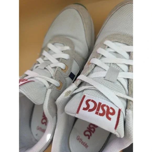 ASICS Lyte Classic SportStyle Sneakers Grey White Casual Shoes Size 8111 - Picture 8 of 9